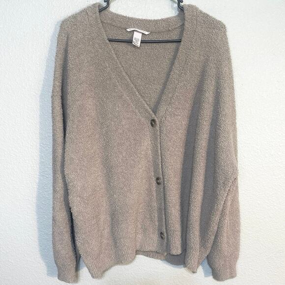 Victoria secrets Sweaters - Victoria's Secret Teddy Bear Button-Down Sweater Cardigan Thick Knit X-Large